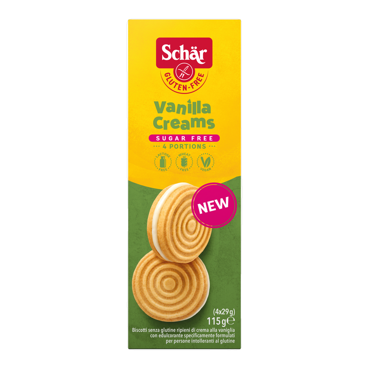 Galletas de vainilla Sin Azúcar Sin Gluten 115g