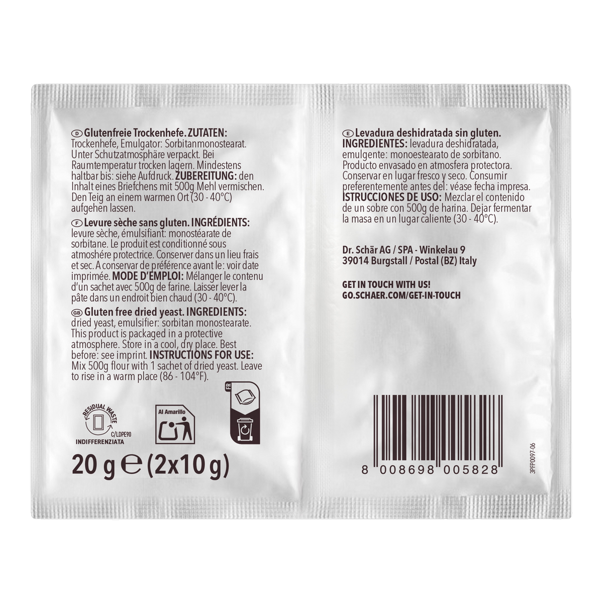 Levadura Sin Gluten 20g