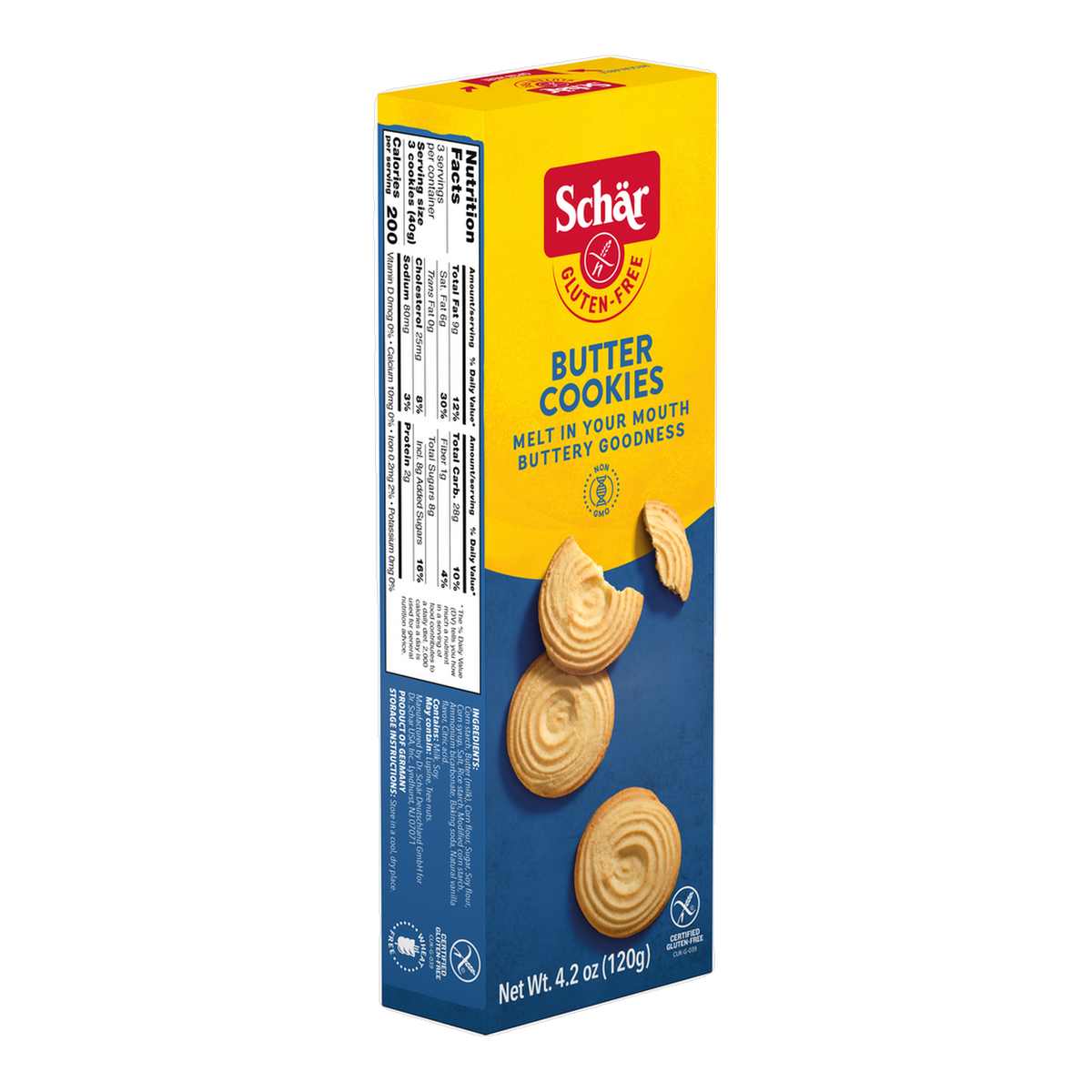 Galleta de Mantequila Sin Gluten 100g