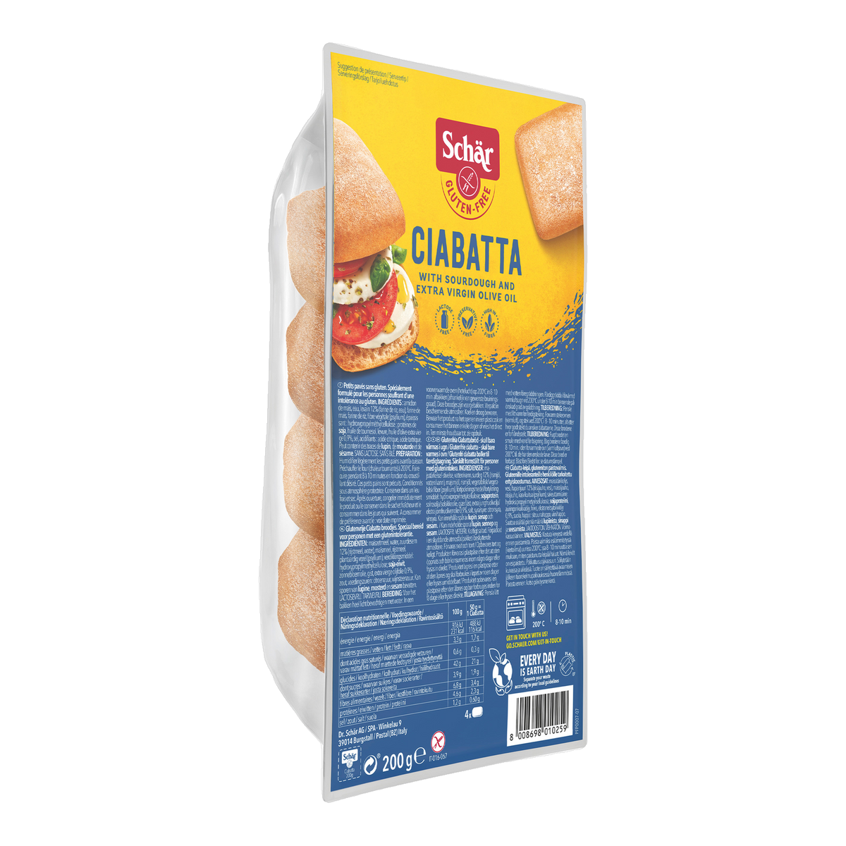 Ciabatta Sin Gluten 200g