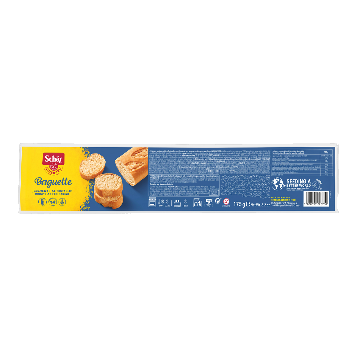 Baguette Sin Gluten 175g