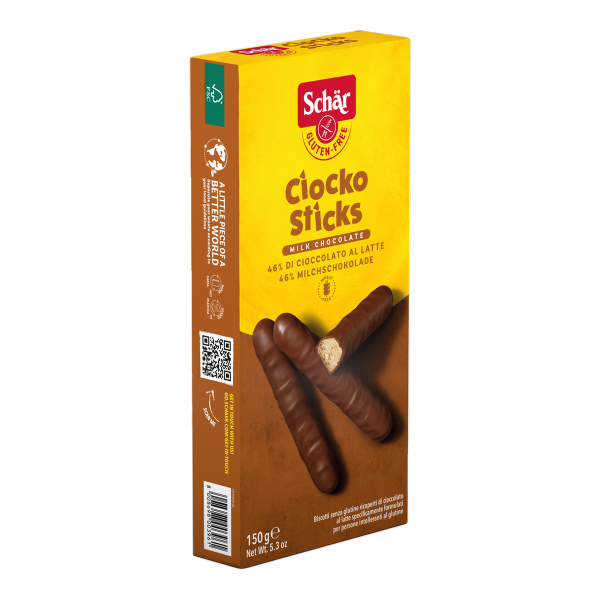 Ciocko Sticks Sin Gluten 150g
