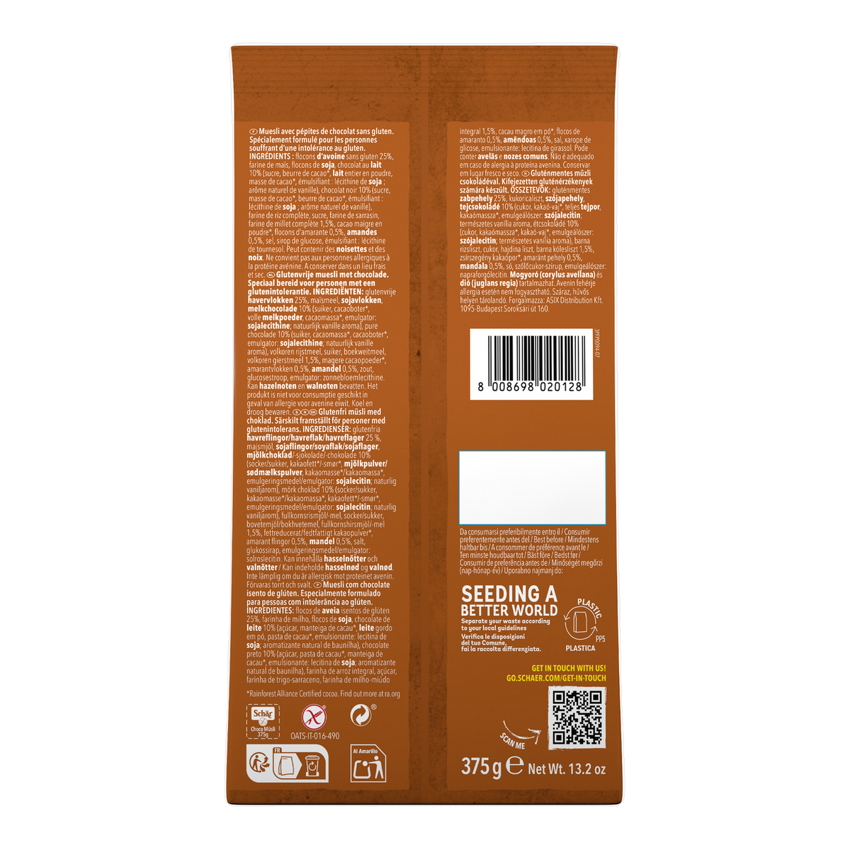 Musli Chocolate Sin Gluten 375g