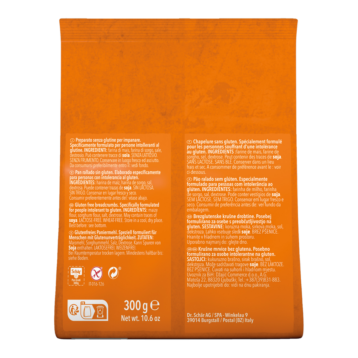 Pan Molido Sin Gluten 300g