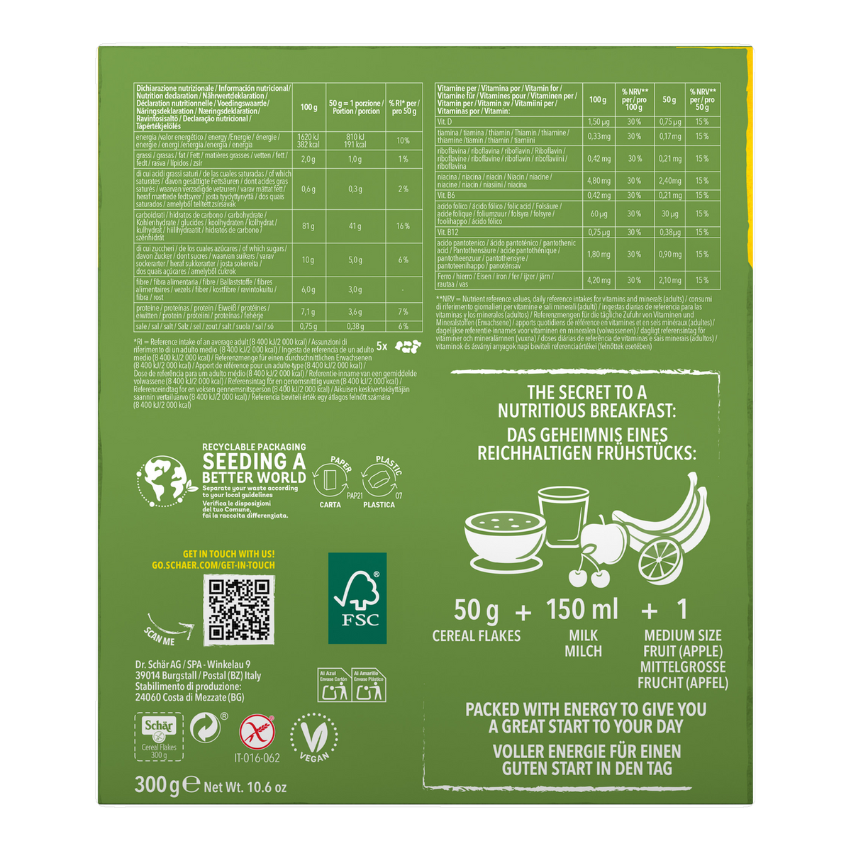 Hojuelas de Cereal Multigrano Sin Gluten 300g