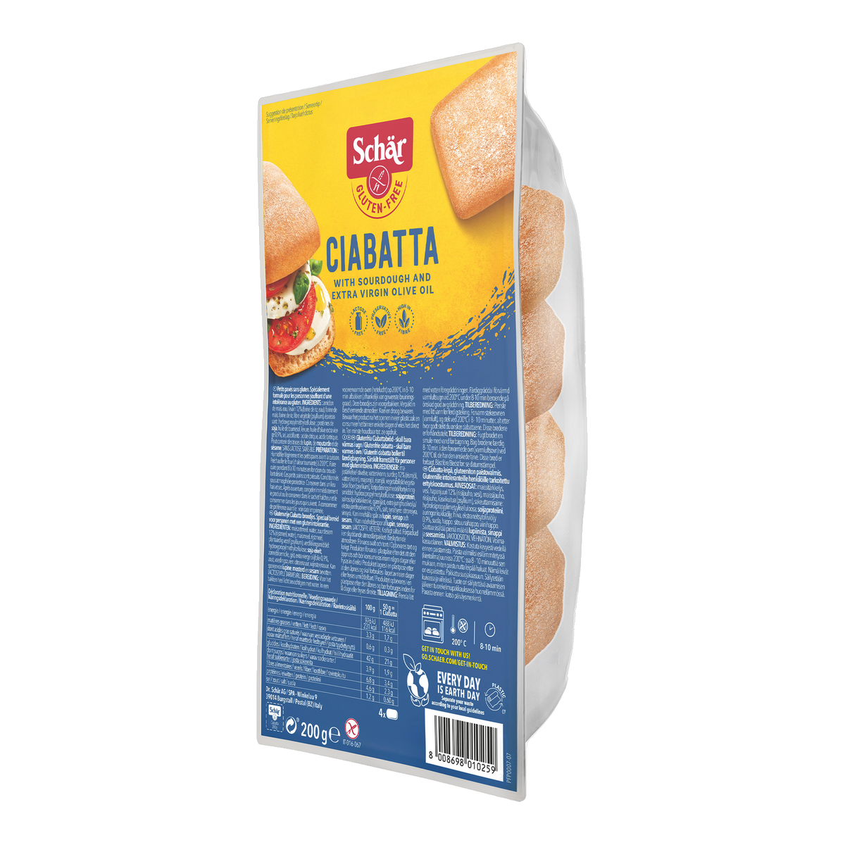Ciabatta Sin Gluten 200g
