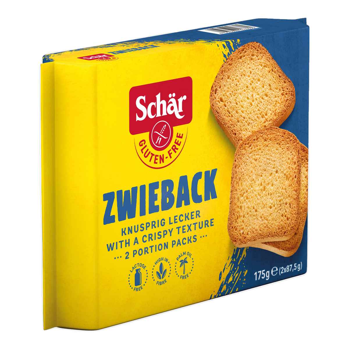 Pan Tostado Alemán Zwieback Sin Gluten 175g
