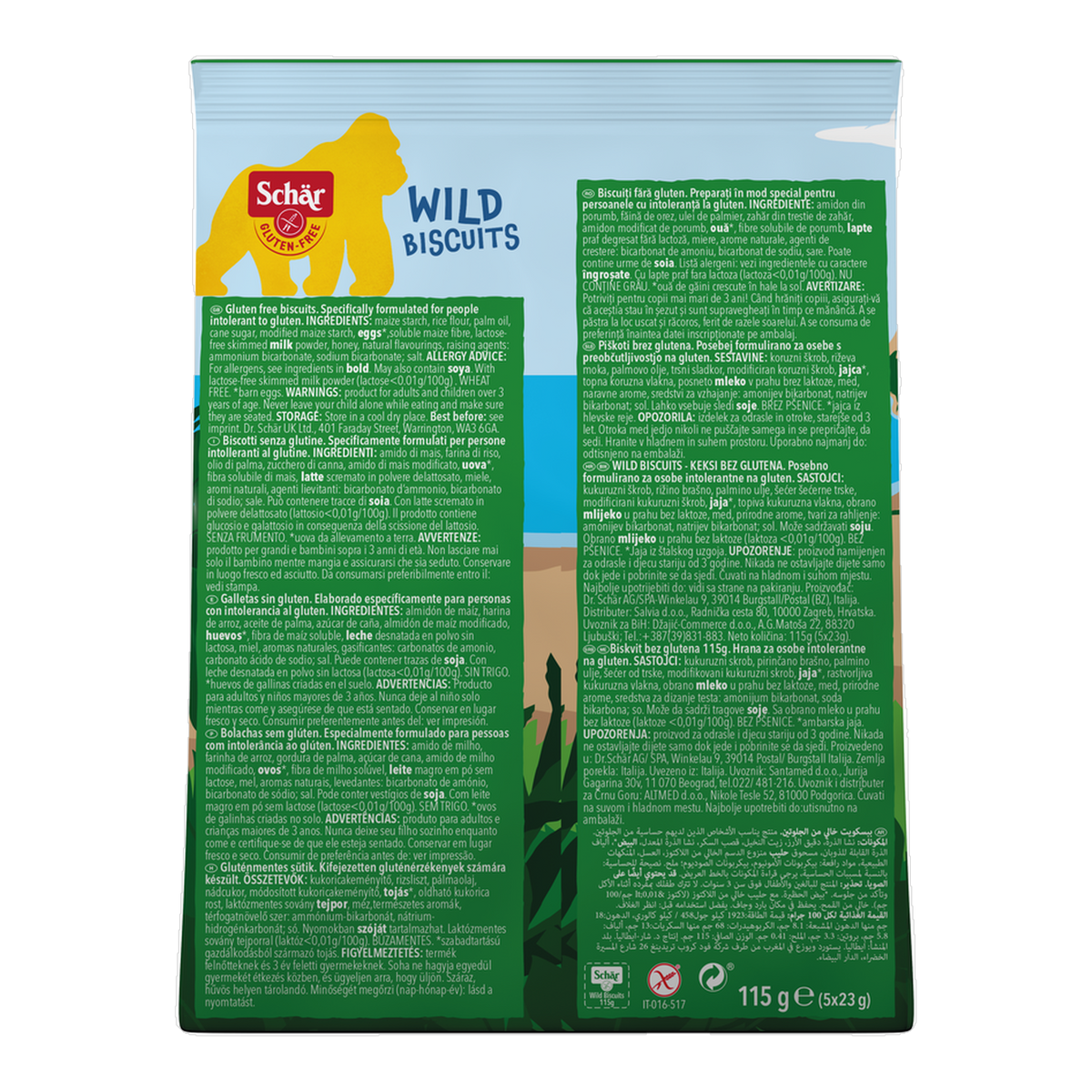 Galletas de animalitos Sin Gluten 115g