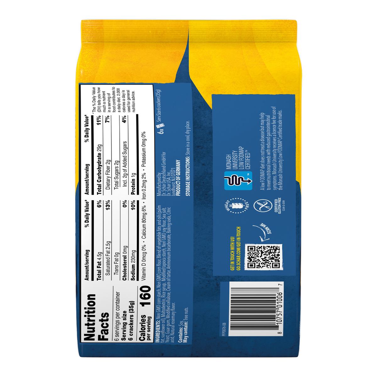 Crackers Sin Gluten 210g
