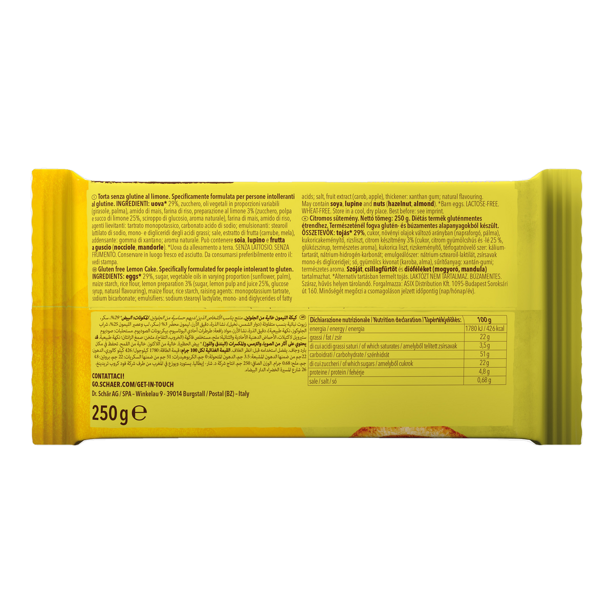 Panqué de limón Sin Gluten 250g