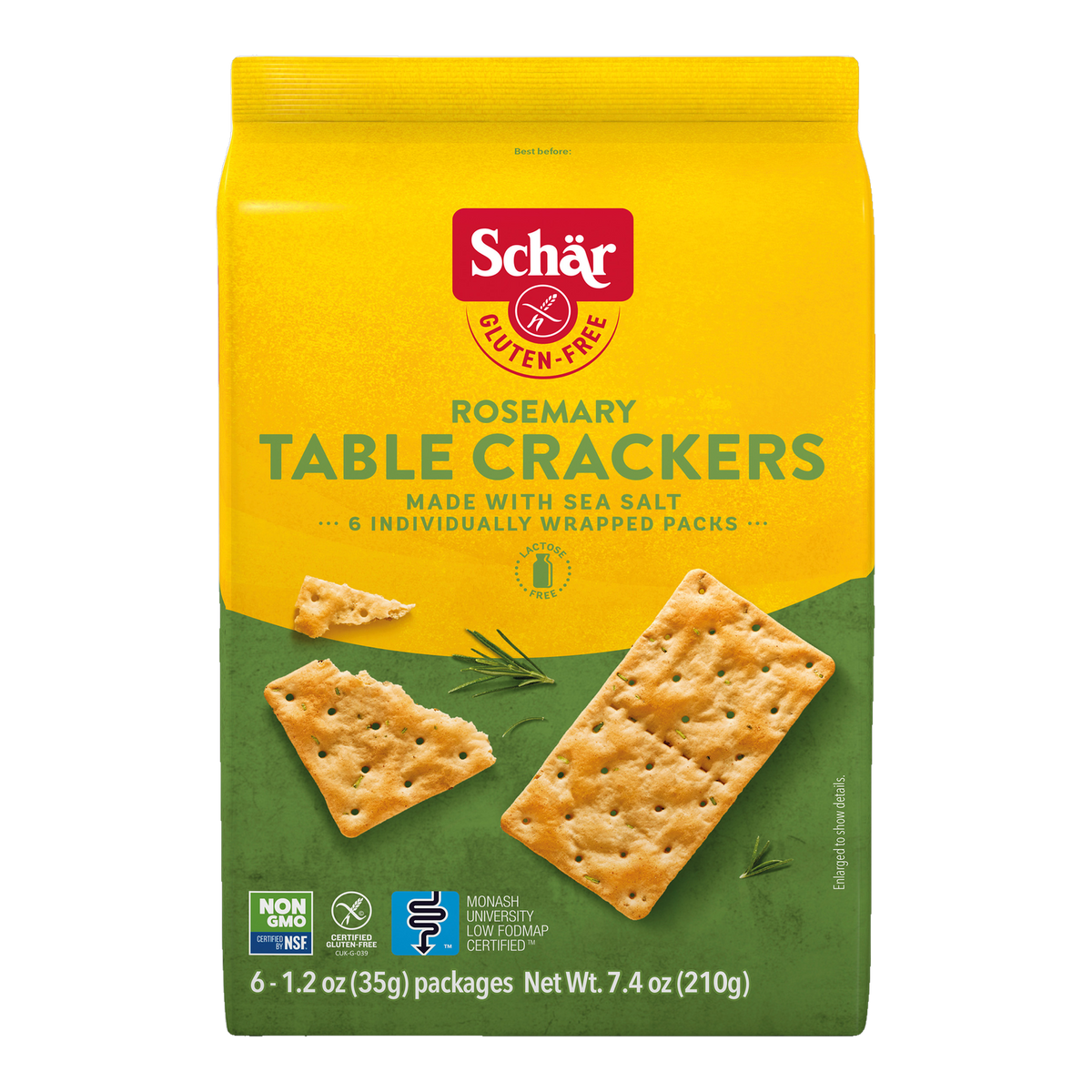 Crackers al Romero Sin Gluten 210g