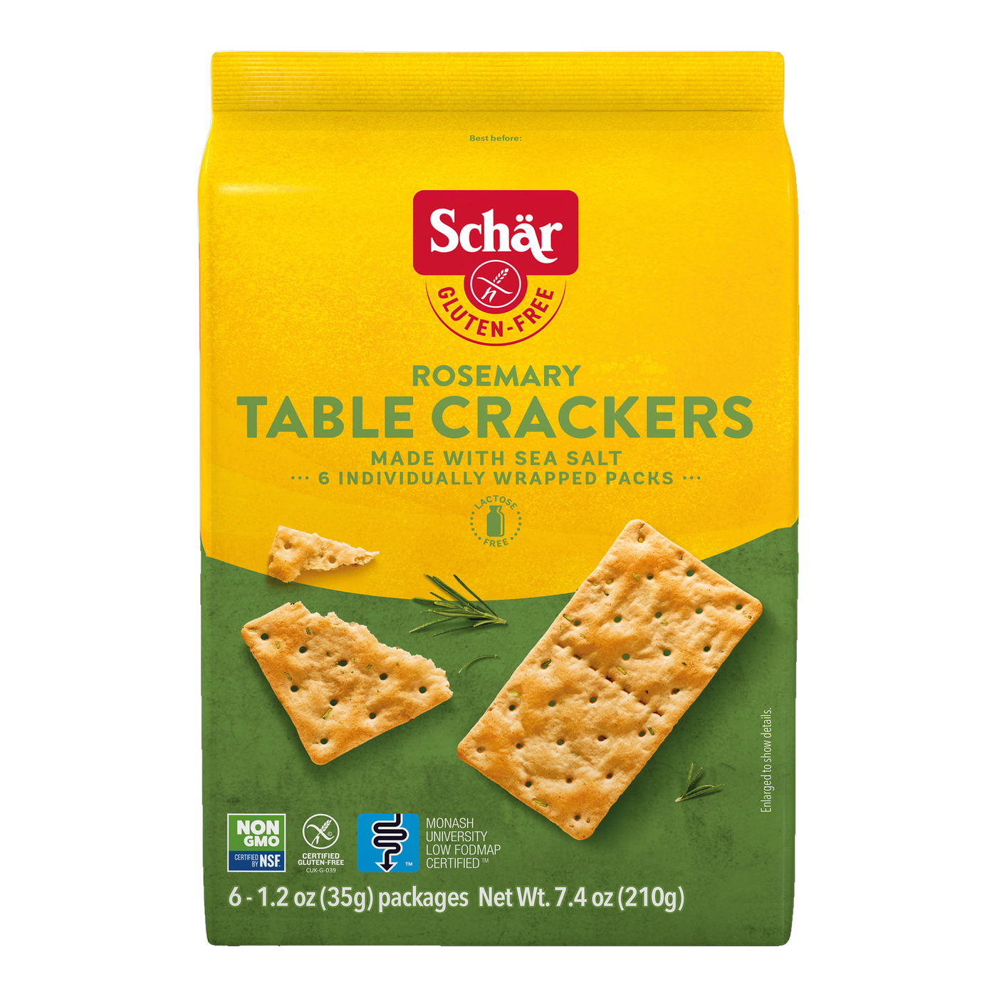 Crackers al Romero Sin Gluten 210g