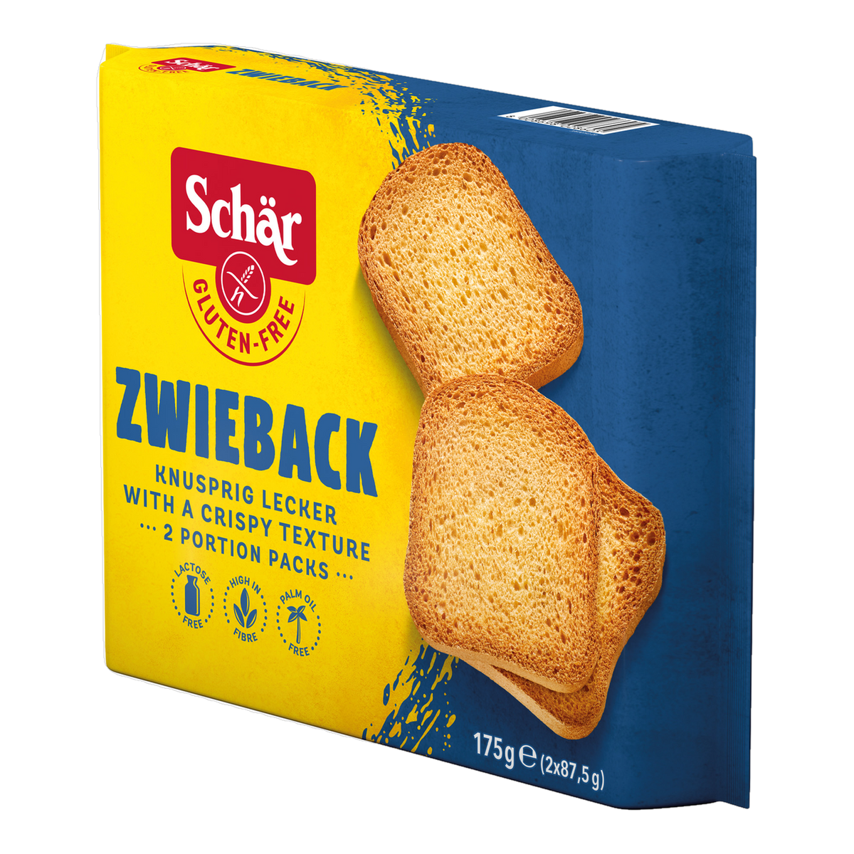 Pan Tostado Alemán Zwieback Sin Gluten 175g