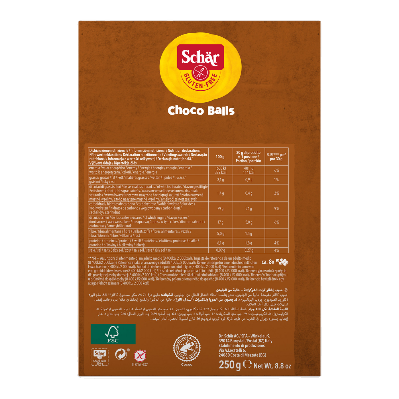 Choco Balls Sin Gluten 250g
