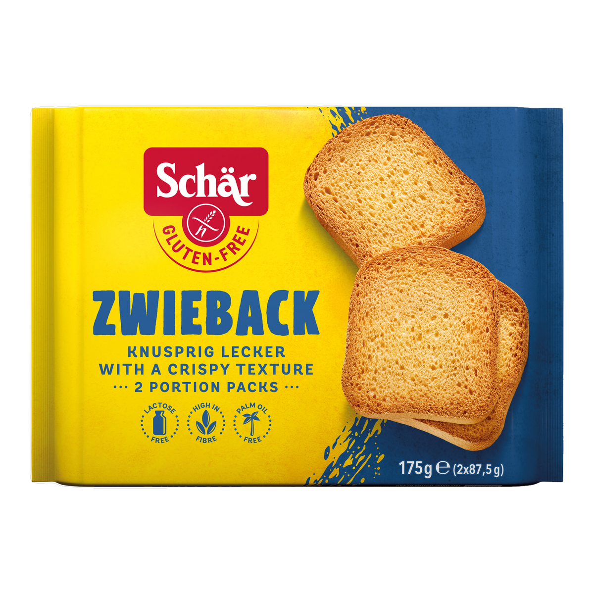 Pan Tostado Alemán Zwieback Sin Gluten 175g