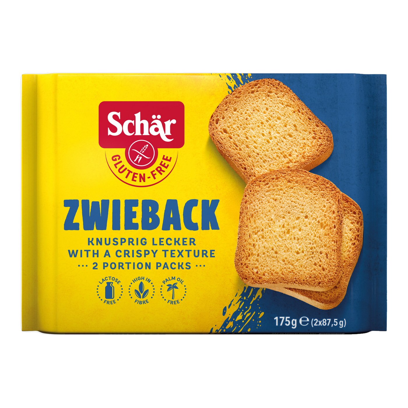 Pan Tostado Alemán Zwieback Sin Gluten 175g