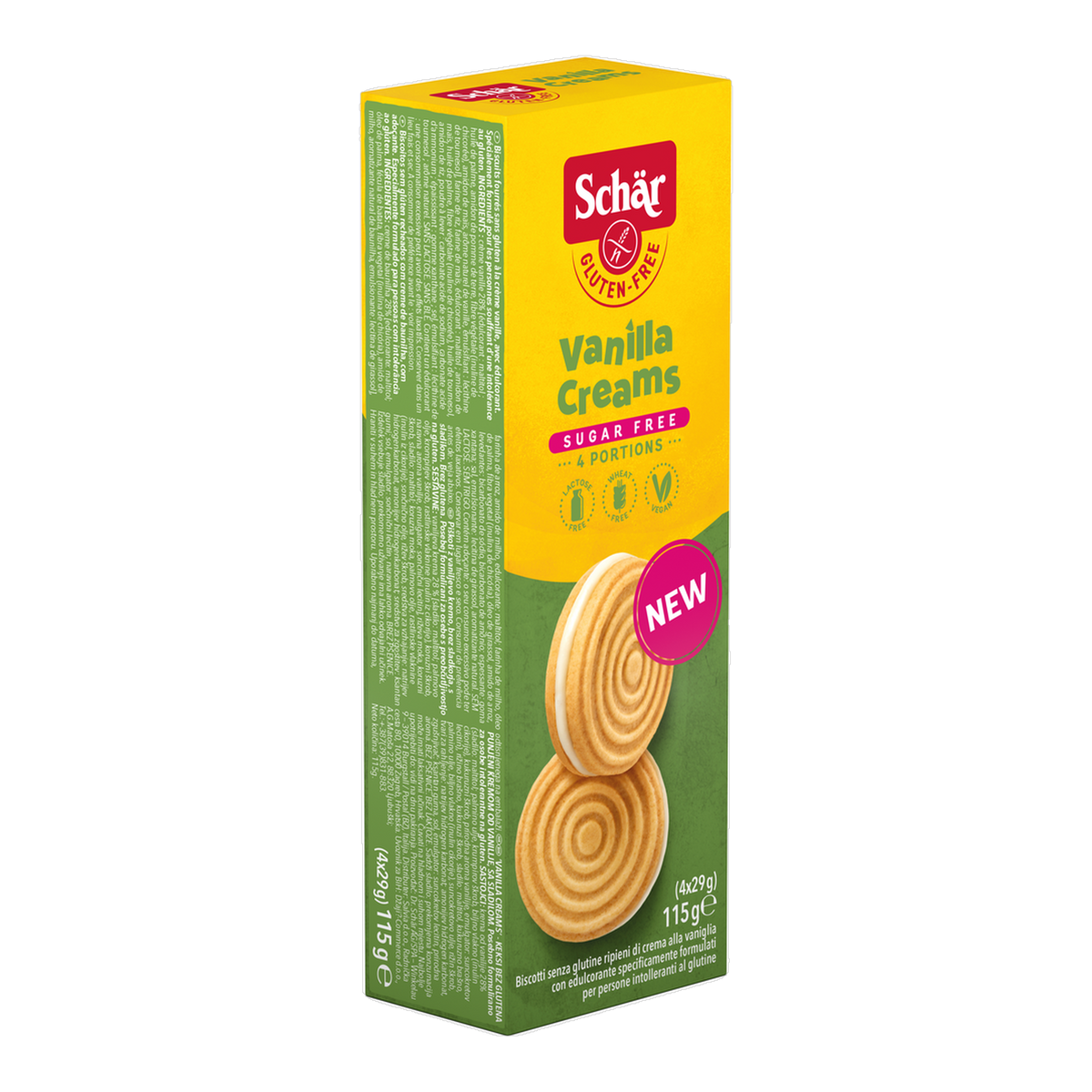 Galletas de vainilla Sin Azúcar Sin Gluten 115g
