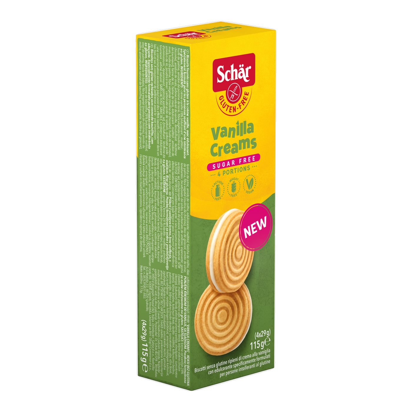 Galletas de vainilla Sin Azúcar Sin Gluten 115g