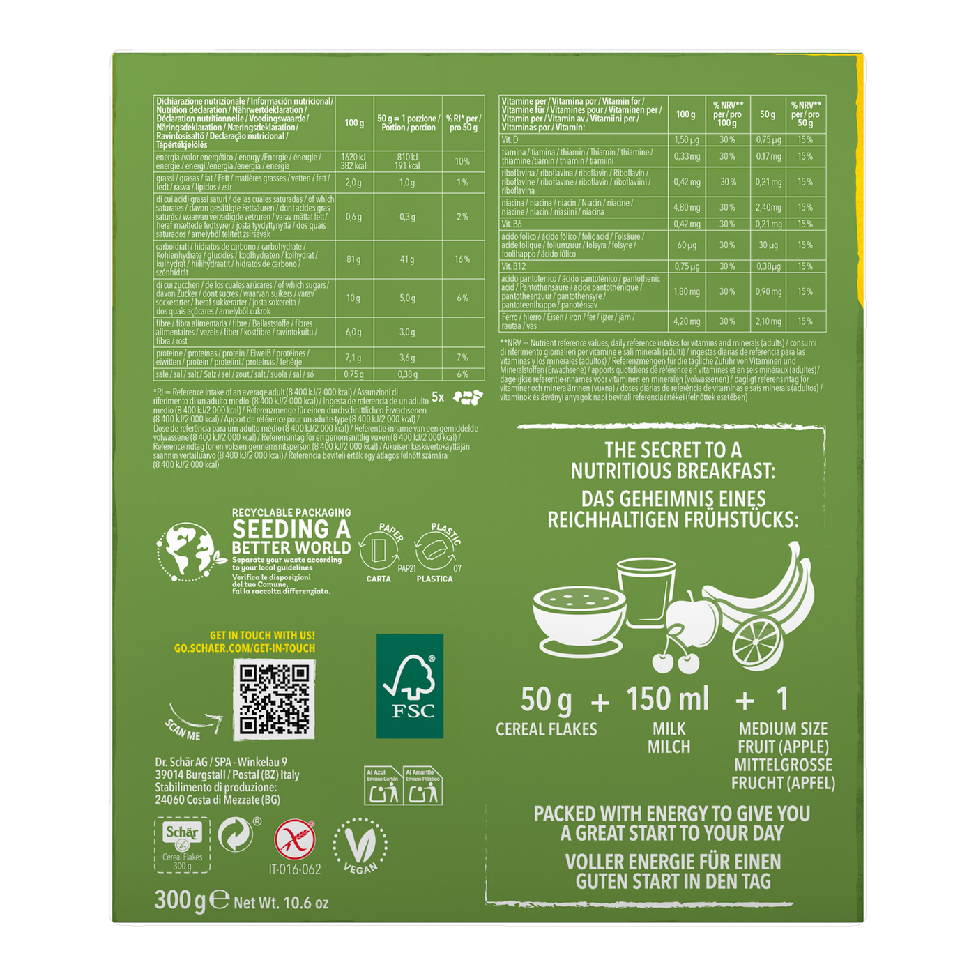 Hojuelas de Cereal Multigrano Sin Gluten 300g
