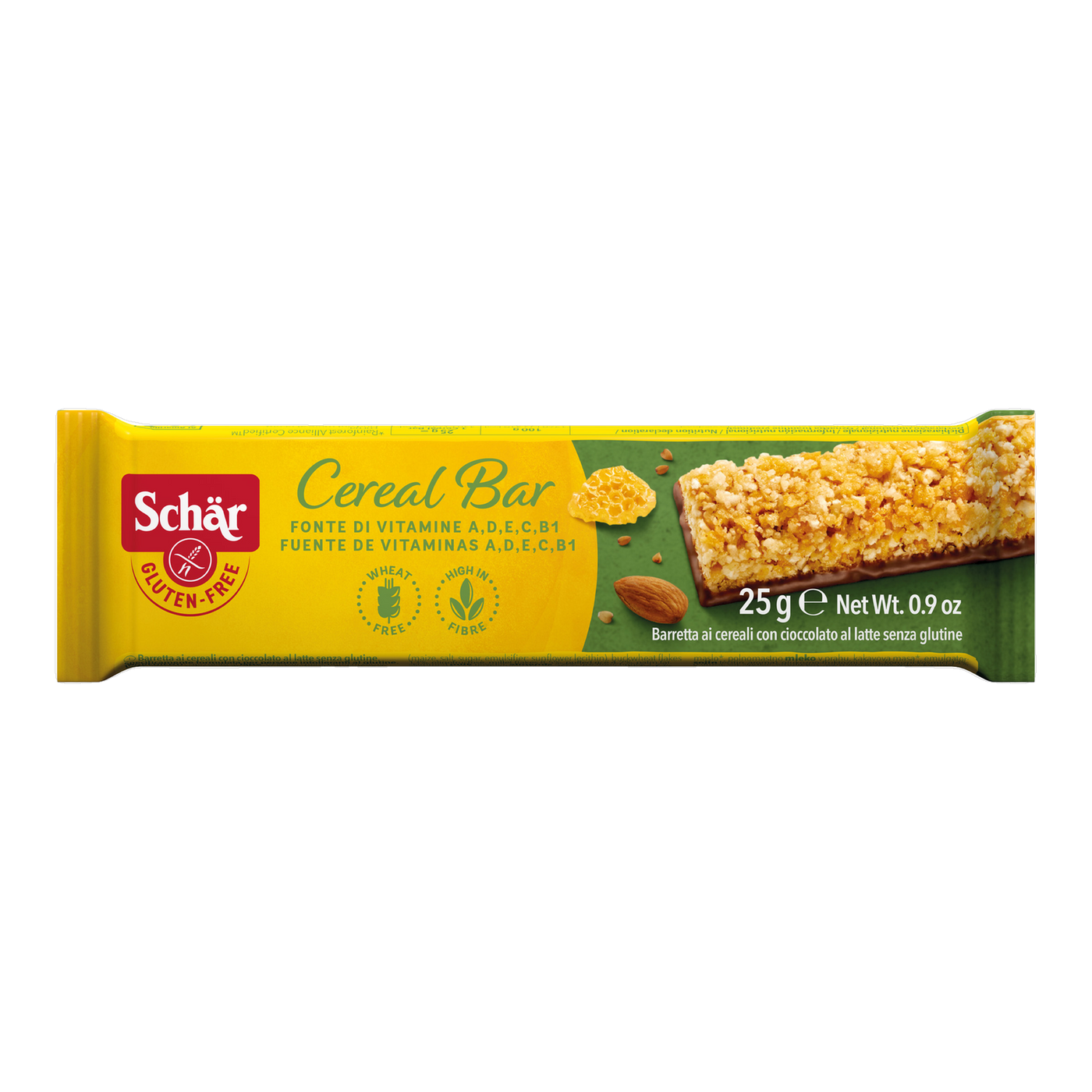 Barra Cereales Sin Gluten 25g
