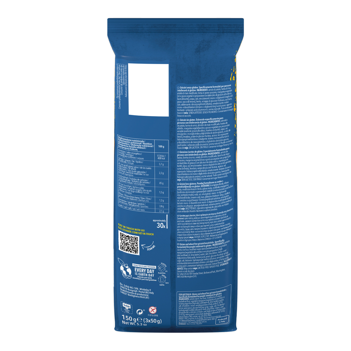 Palitos de Pan Sin Gluten 150g