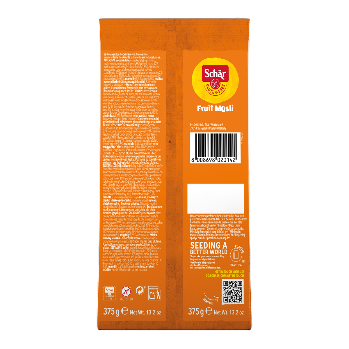 Musli Frutas Sin Gluten 375g