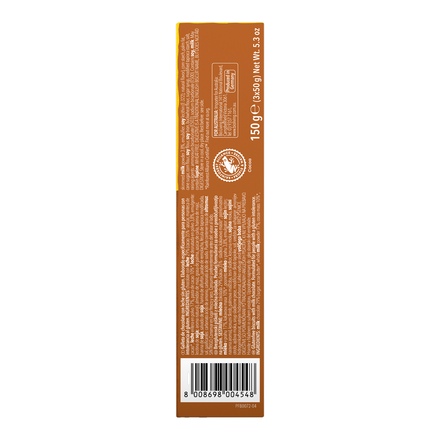 Digestive Chocolate Sin Gluten 150g