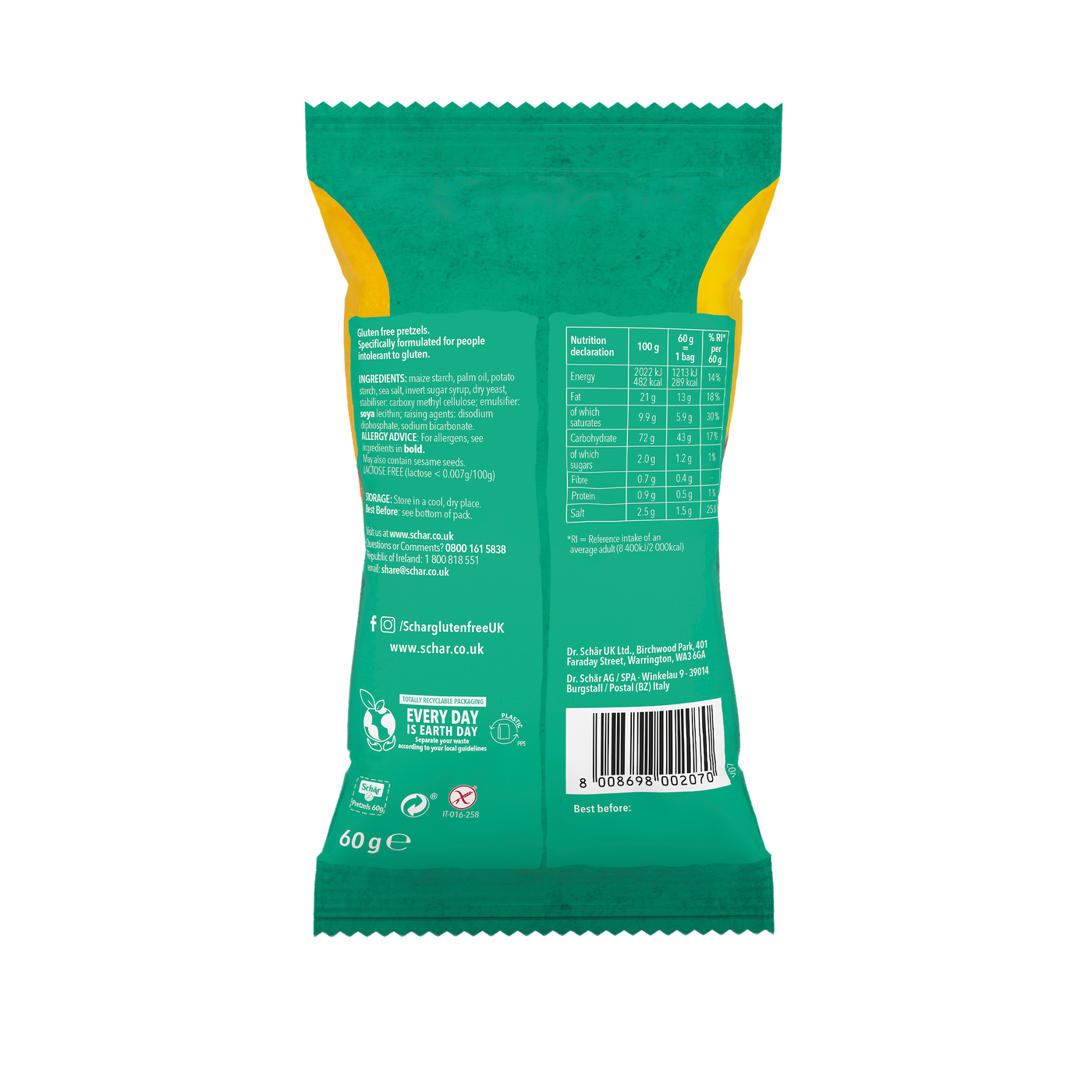 Pretzel  Sin Gluten 60g