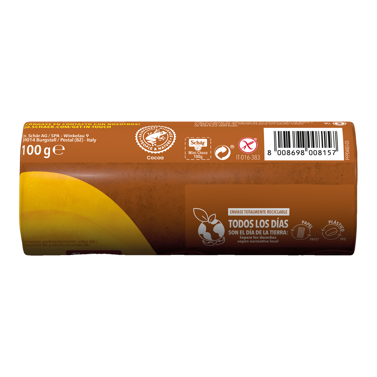 Mini Sorrisi Sin Gluten 100g